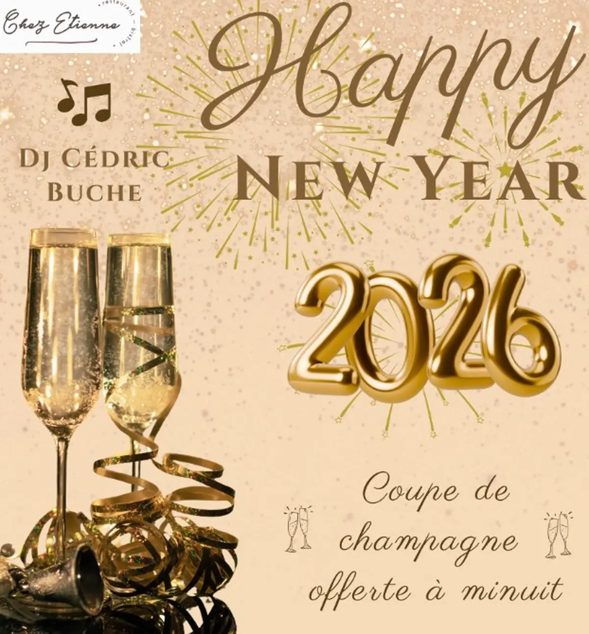 Réveillon de la Saint Sylvestre chez Etienne