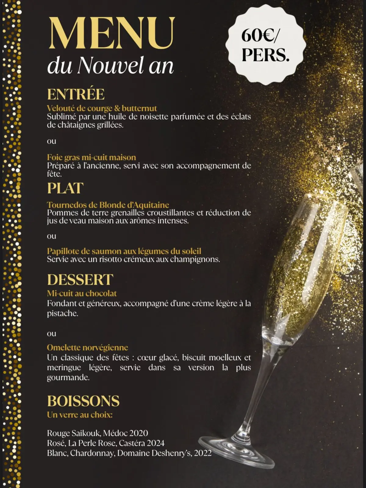 Reveillon de la St-Sylvestre à l'Atelier