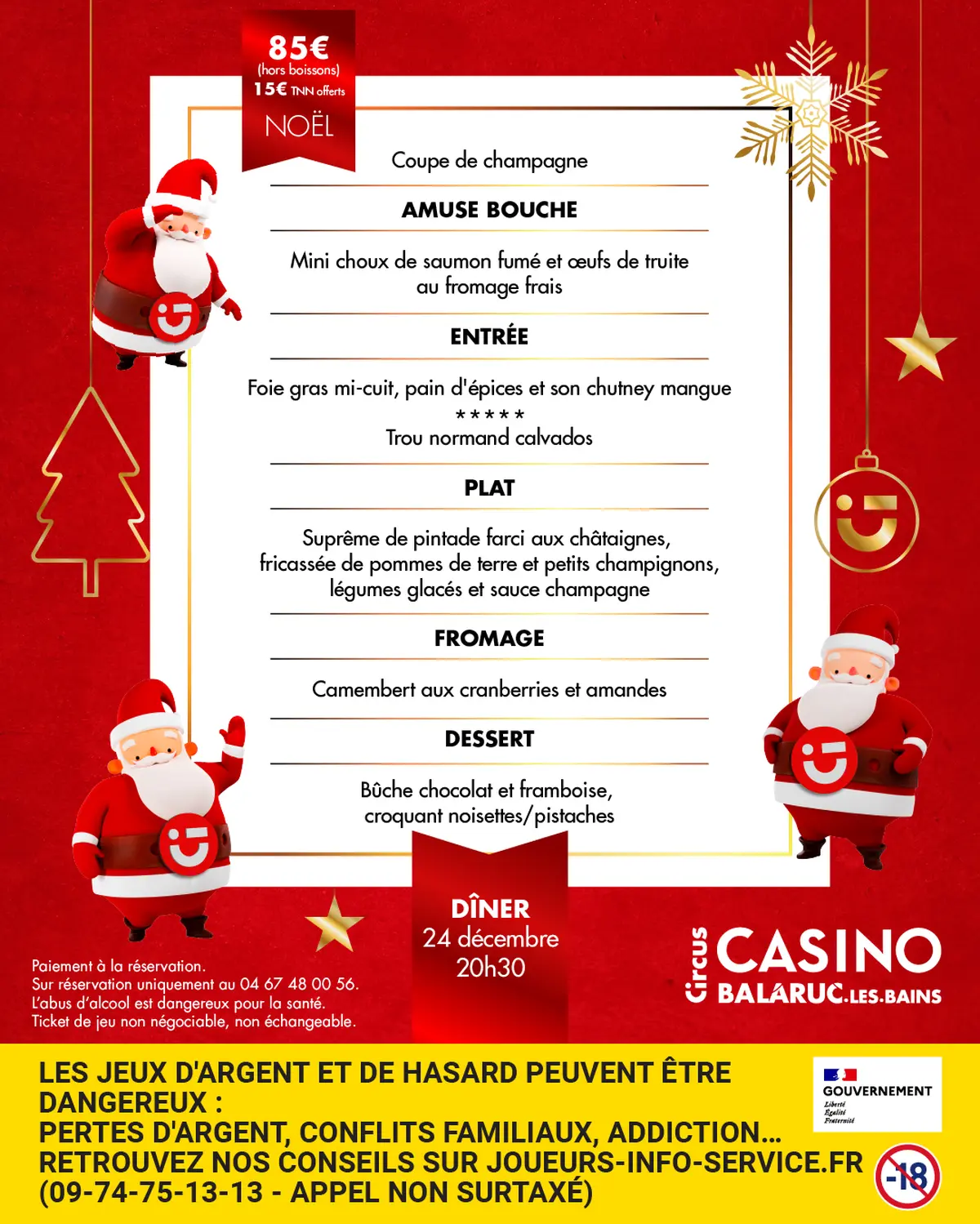 Réveillon De Noël Au Casino Circus De Balaruc Les Bains