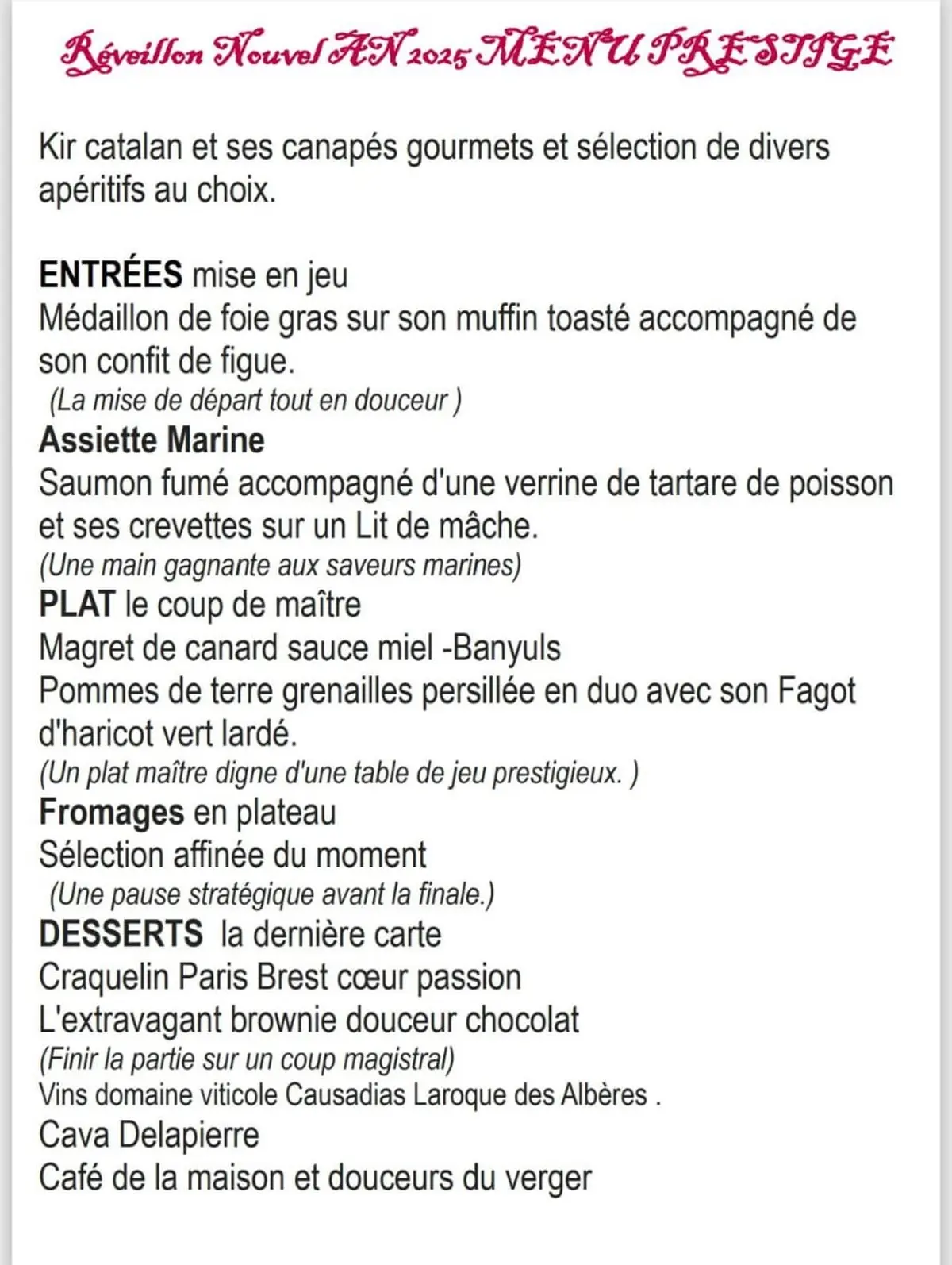 Reveillon Du Jour De L'An