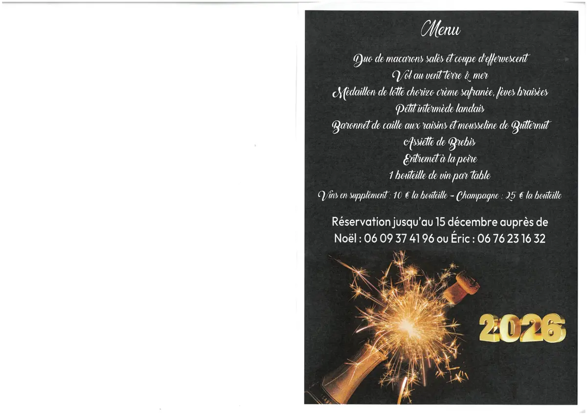 Réveillon du nouvel an 2026 - Morcenx