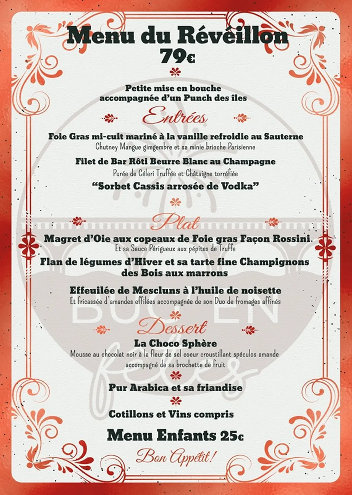 Réveillon du nouvel an au Bugue