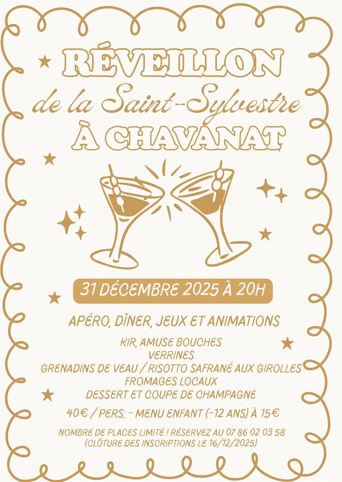 Réveillon Saint Sylvestre