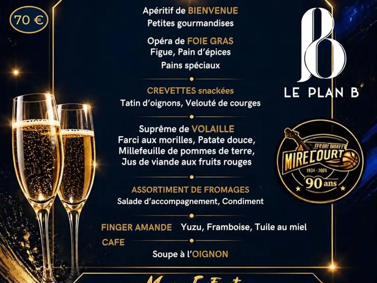 Réveillon Saint-Sylvestre - dîner dansant pour les 90 ans de l'EBM