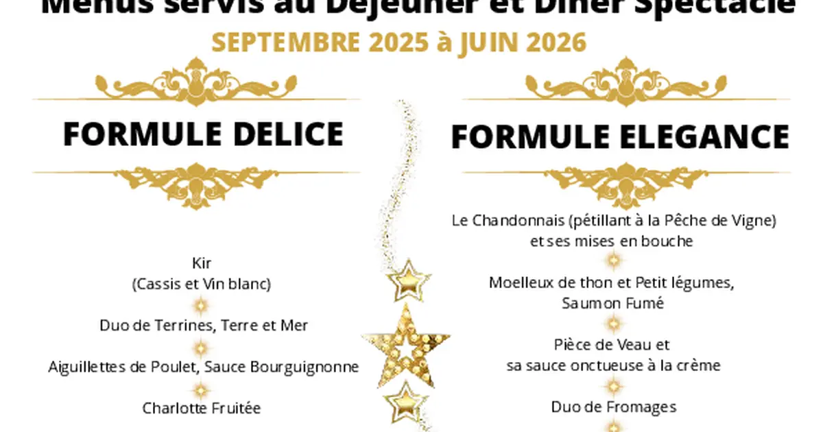 Revue cabaret en déjeuner ou dîner spectacle