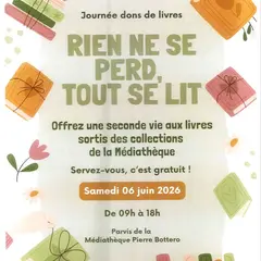 Rien ne se perd, tout se lit : Dons de livres