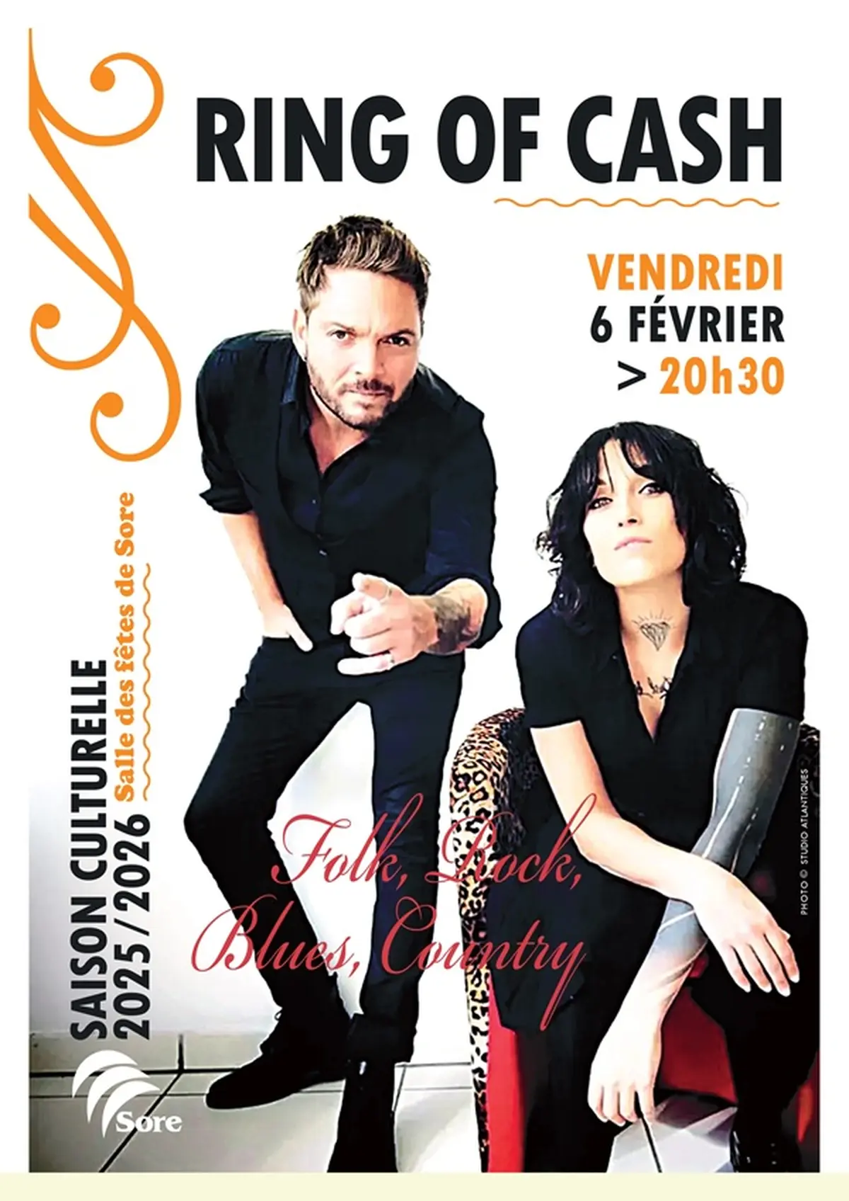 Ring of cash Rock, folk, country : saison culturelle Sore