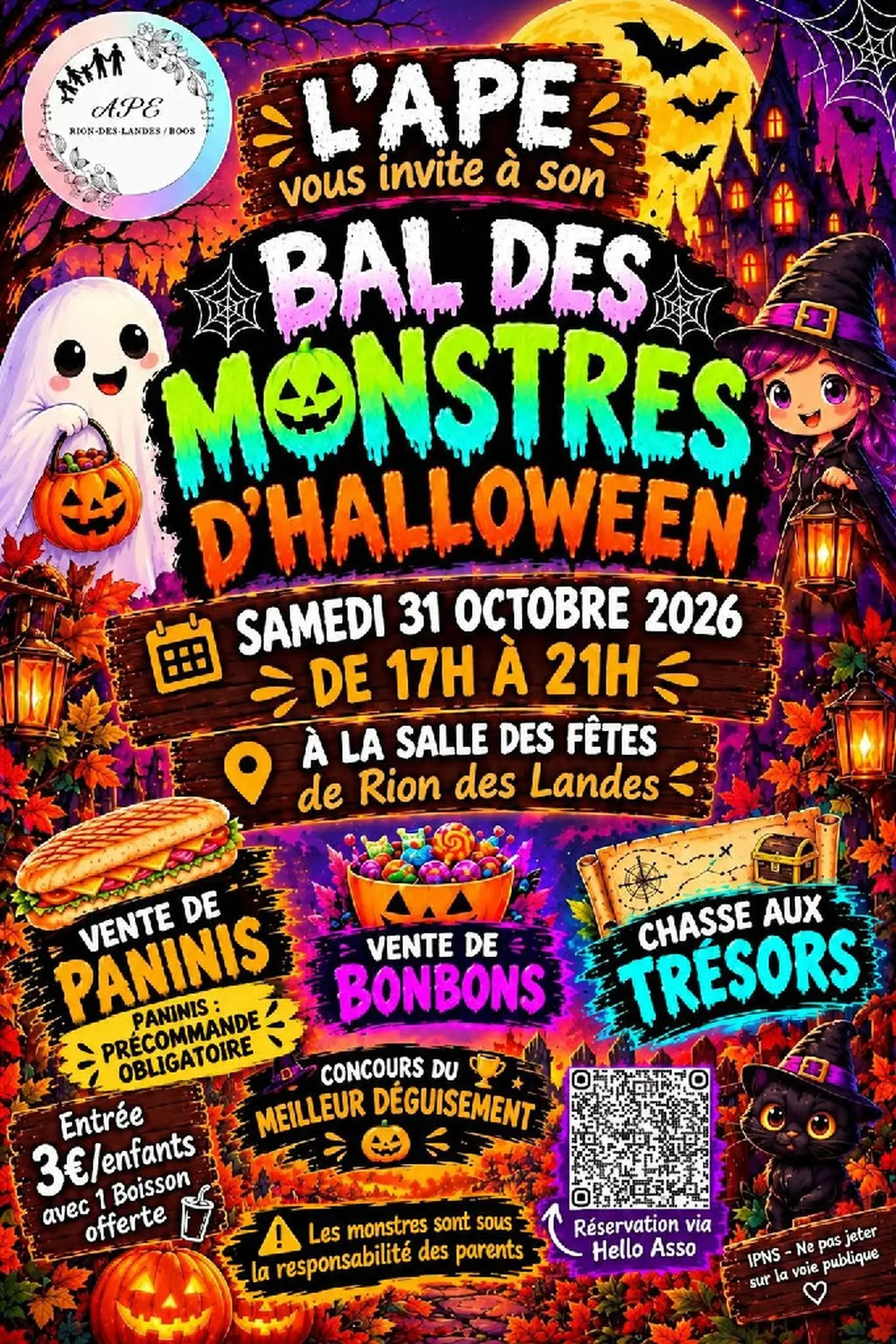Rion des Landes fête Halloween