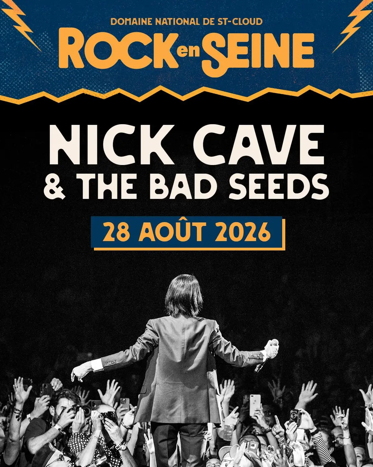 Nick Cave & The Bad Seeds, à l'affiche le 28 août 2026