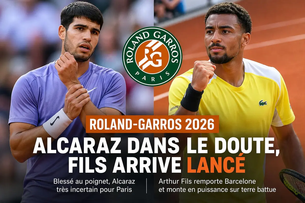 Roland-Garros 2026 : Alcaraz incertain, Fils en grande forme sur terre battue
