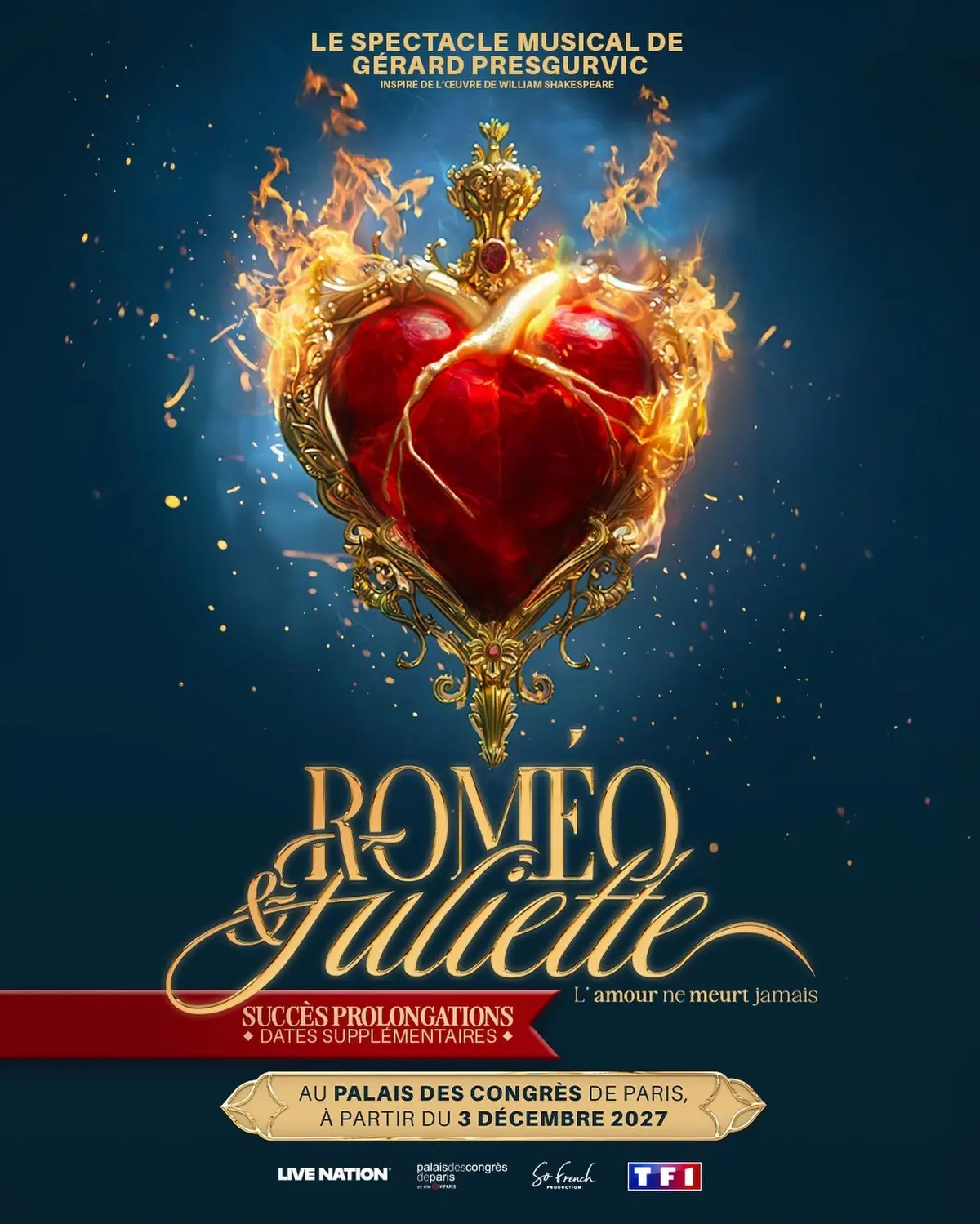 Succès fulgurant pour le retour de Roméo et Juliette : 15 nouvelles séances en décembre 2027