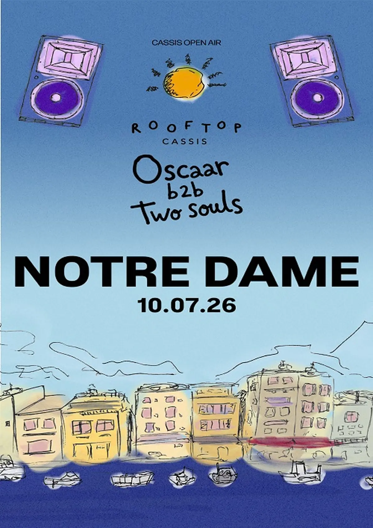 Rooftop Cassis : DJ Notre Dame - Soirée house techno
