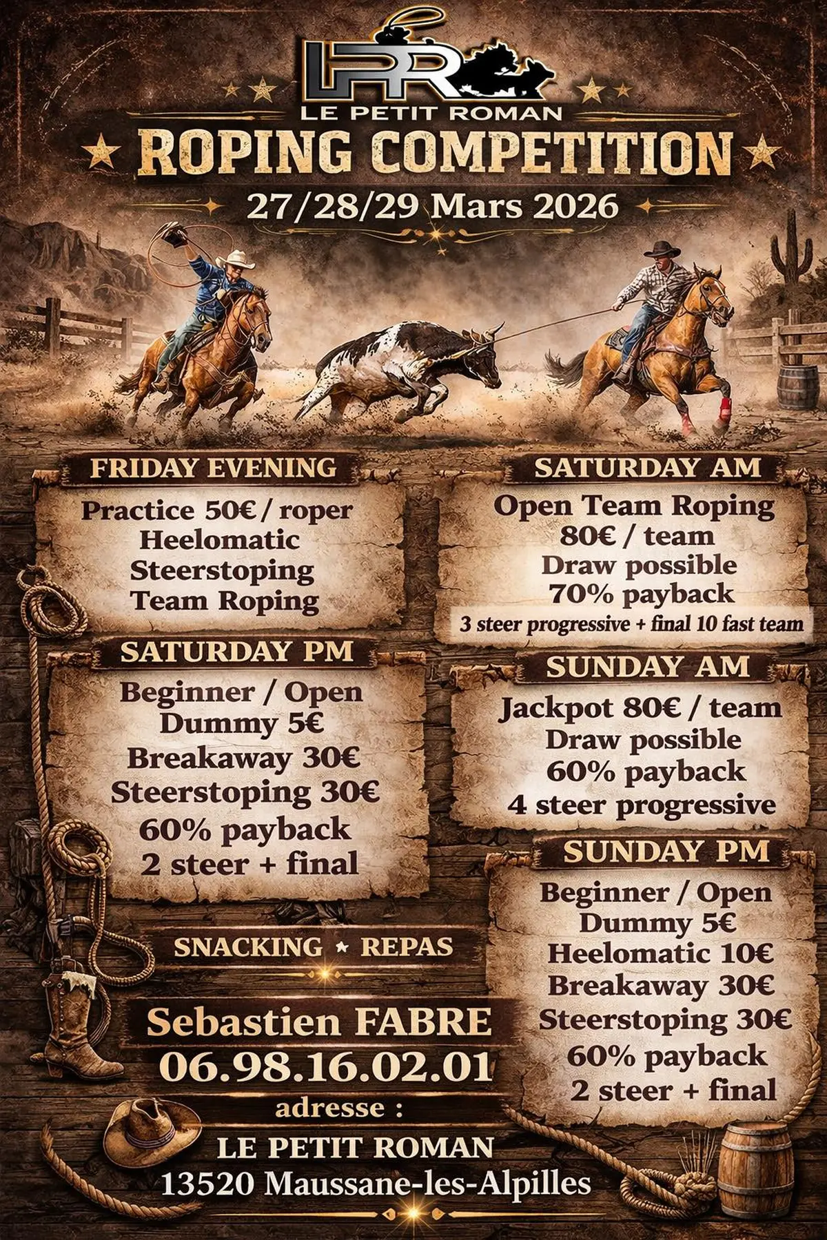 Roping Competition Le Petit Roman