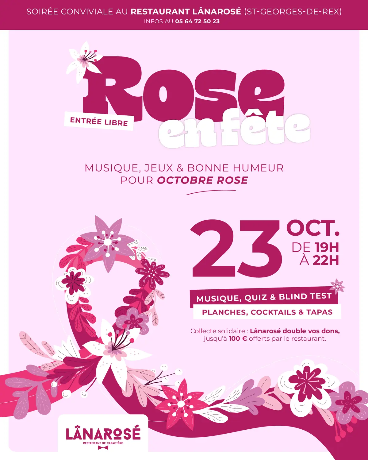 Rose en fête à Saint-Georges-de-Rex