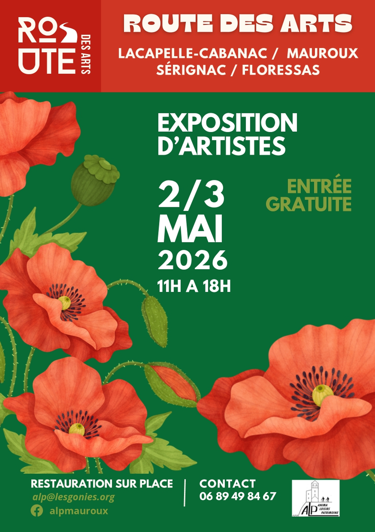 Route des Arts à Mauroux