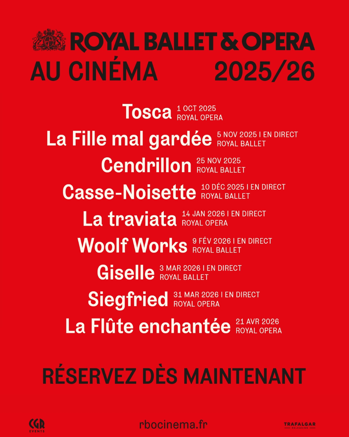 Royal Ballet and Opera au cinéma