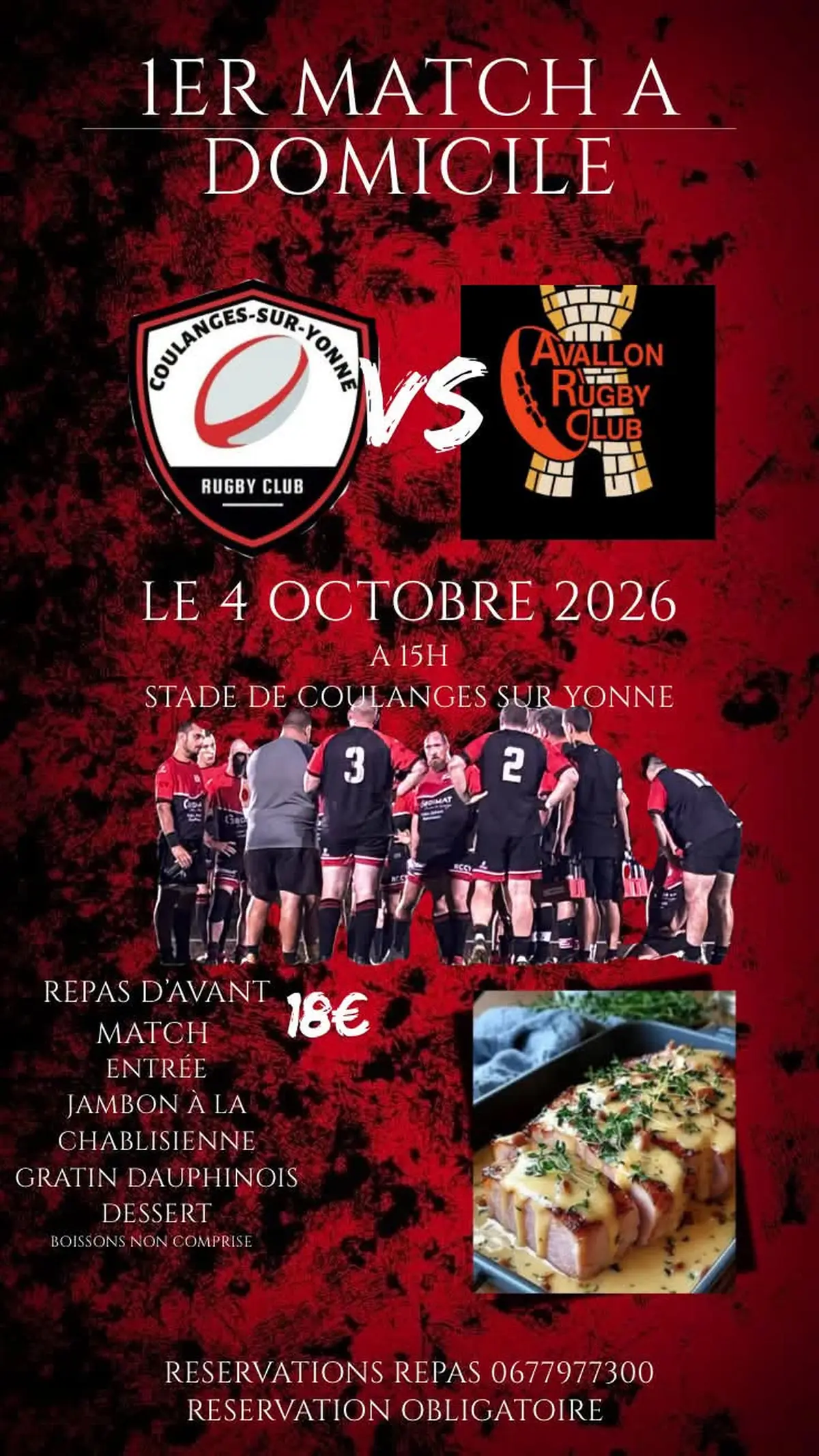 Rugby - Jour de match à domicile