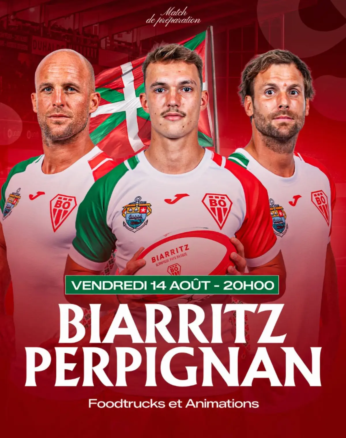 Rugby Pro D2 : Biarritz / Perpignan (match amical)