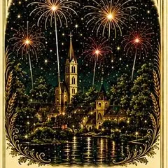 Repas dansants et feu d'artifice (S'Ganza-Fascht)