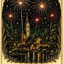 Repas dansants et feu d'artifice (S'Ganza-Fascht)