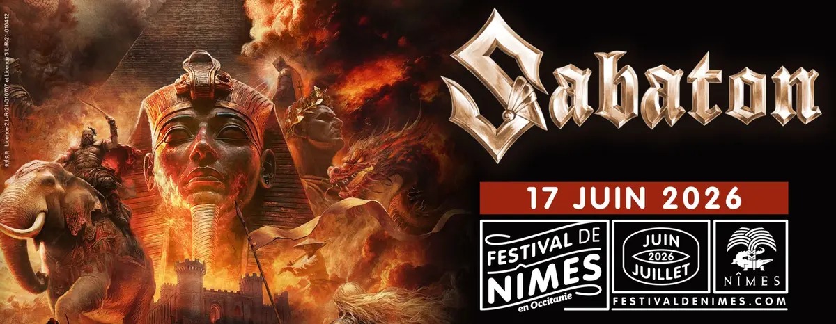 Le Festival de Nîmes accueillera Sabaton en juin 2026