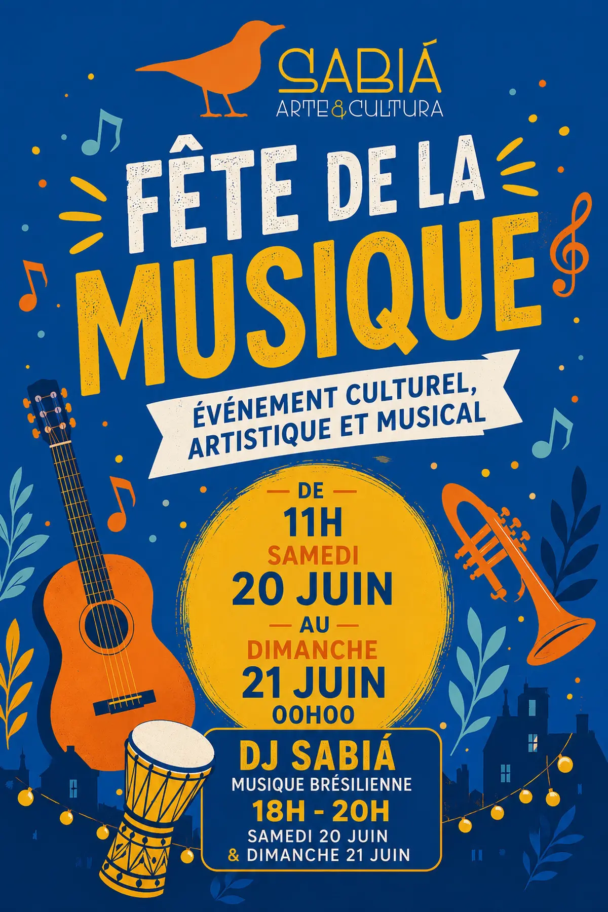 Sabiá fête la musique, le street art et le Brésil