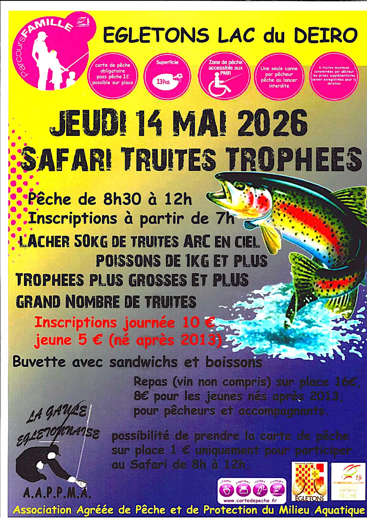Safari truites trophées