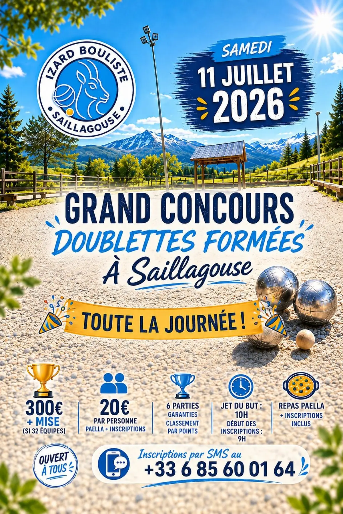 Saillagouse - Grand Concours Doublettes Formées Au Boulodrome