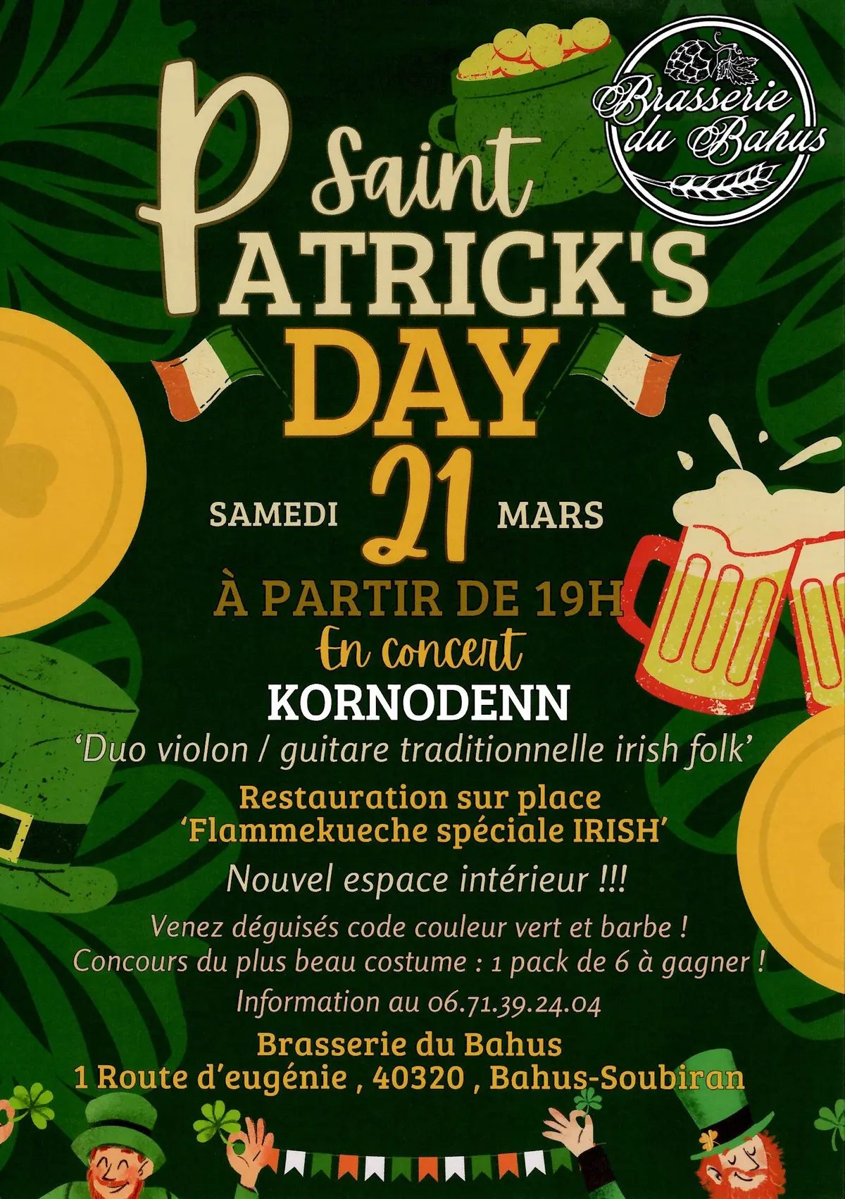 Saint-Patrick à la Brasserie du Bahus