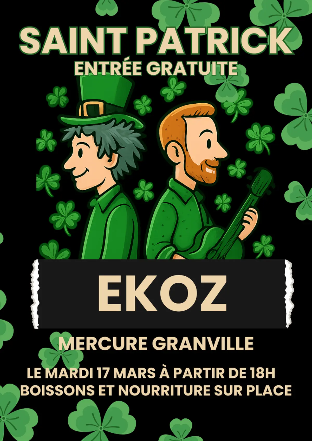 Saint-Patrick Party avec EKOZ