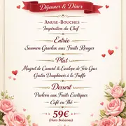 Saint Valentin 2026 aux Trois Fleurs