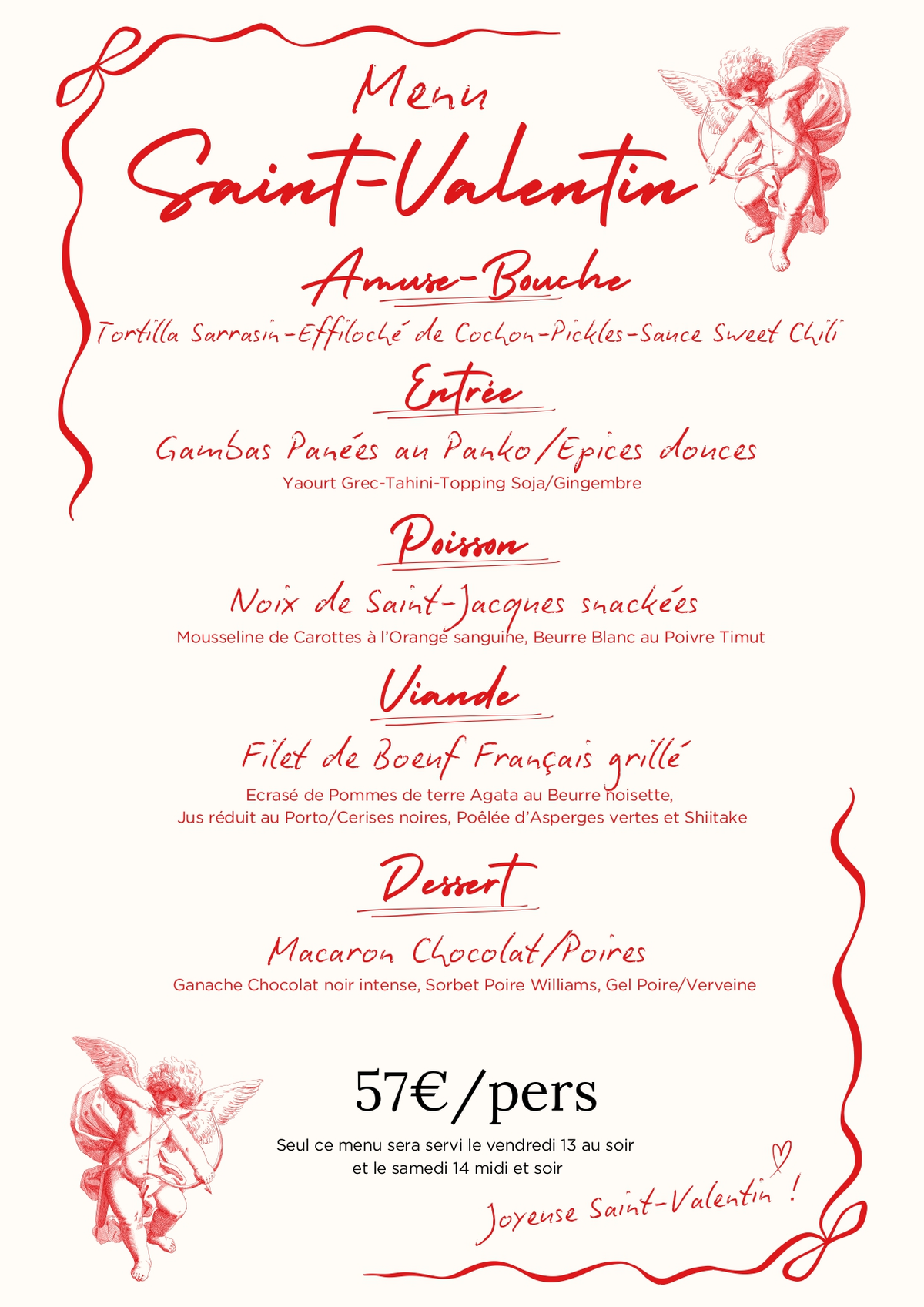 Saint-Valentin à la Brasserie Foch