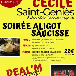 Sainte-Cécile - soirée aligot saucisses