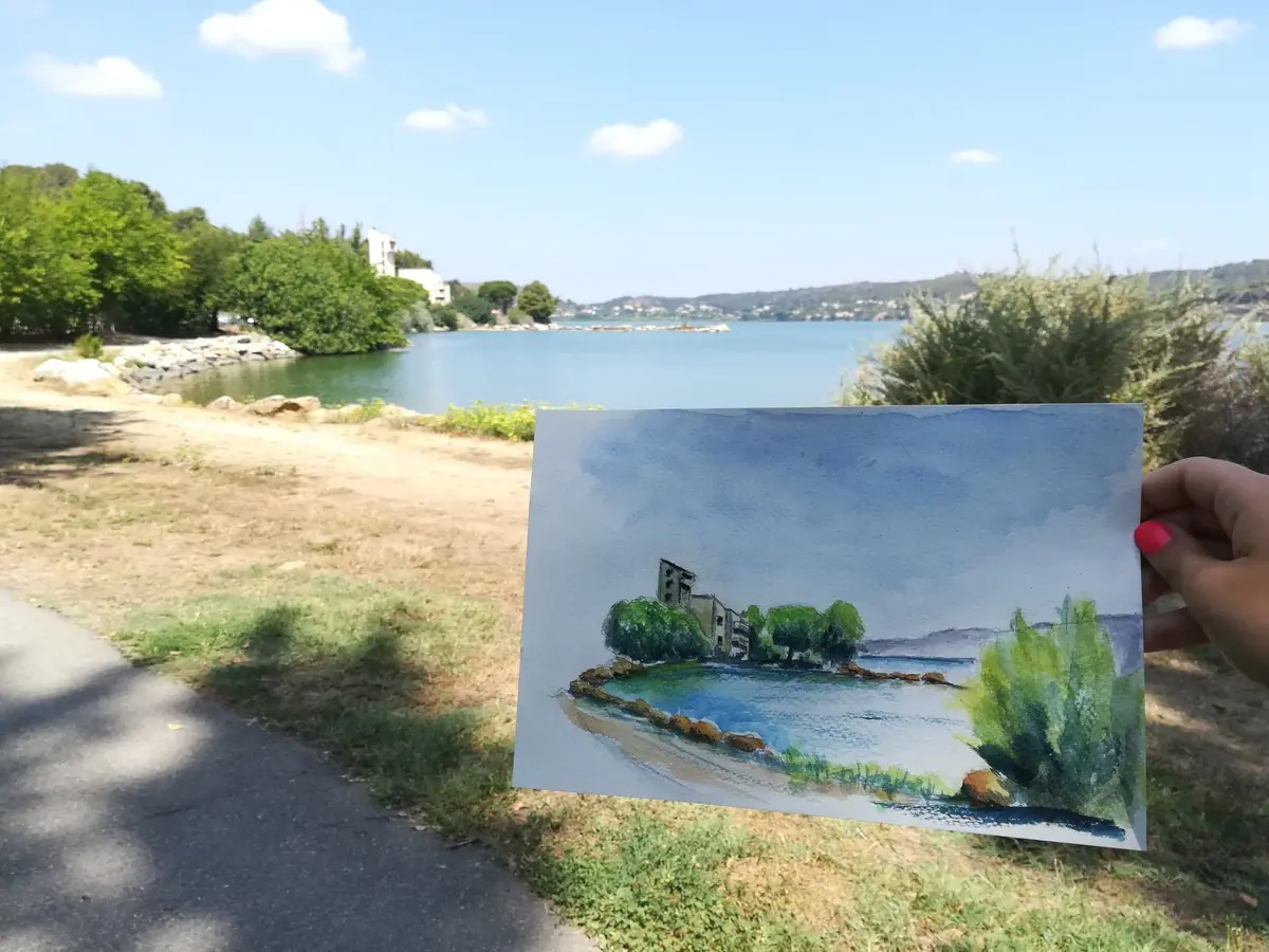 Saisir les paysages provençaux au dessin aquarellé