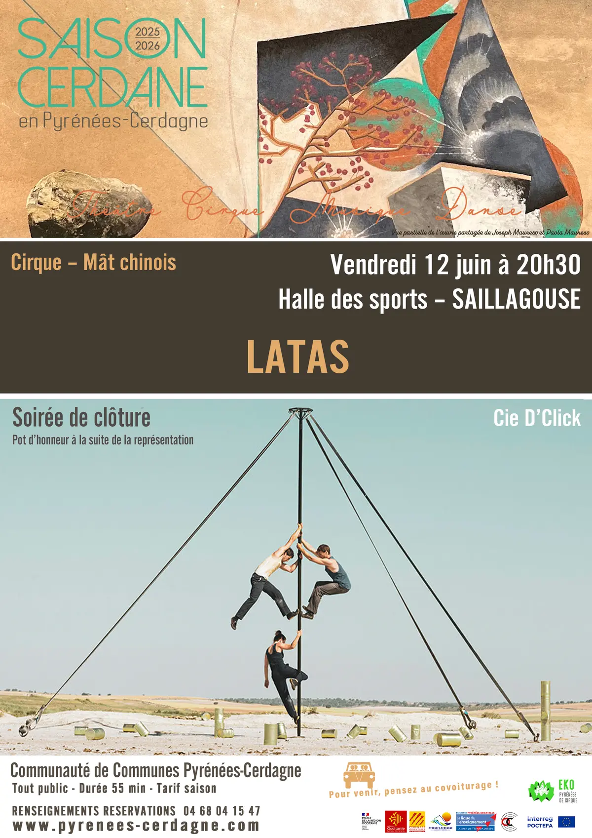 Saison Cerdane - Cirque - Mât Chinois: Soirée De Clôture: Latas -  Saillagouse