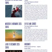Saison Cinéma Live 2025-2026 - Opéras et Ballets