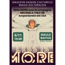 Saison culturelle : less is more, théâtre