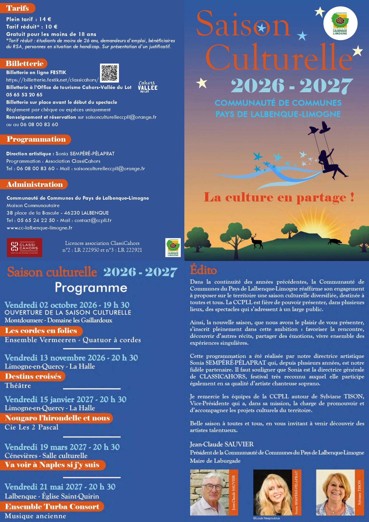 Saison culturelle Pays de  Lalbenque - Limogne - Va voir à Naples si j'y suis