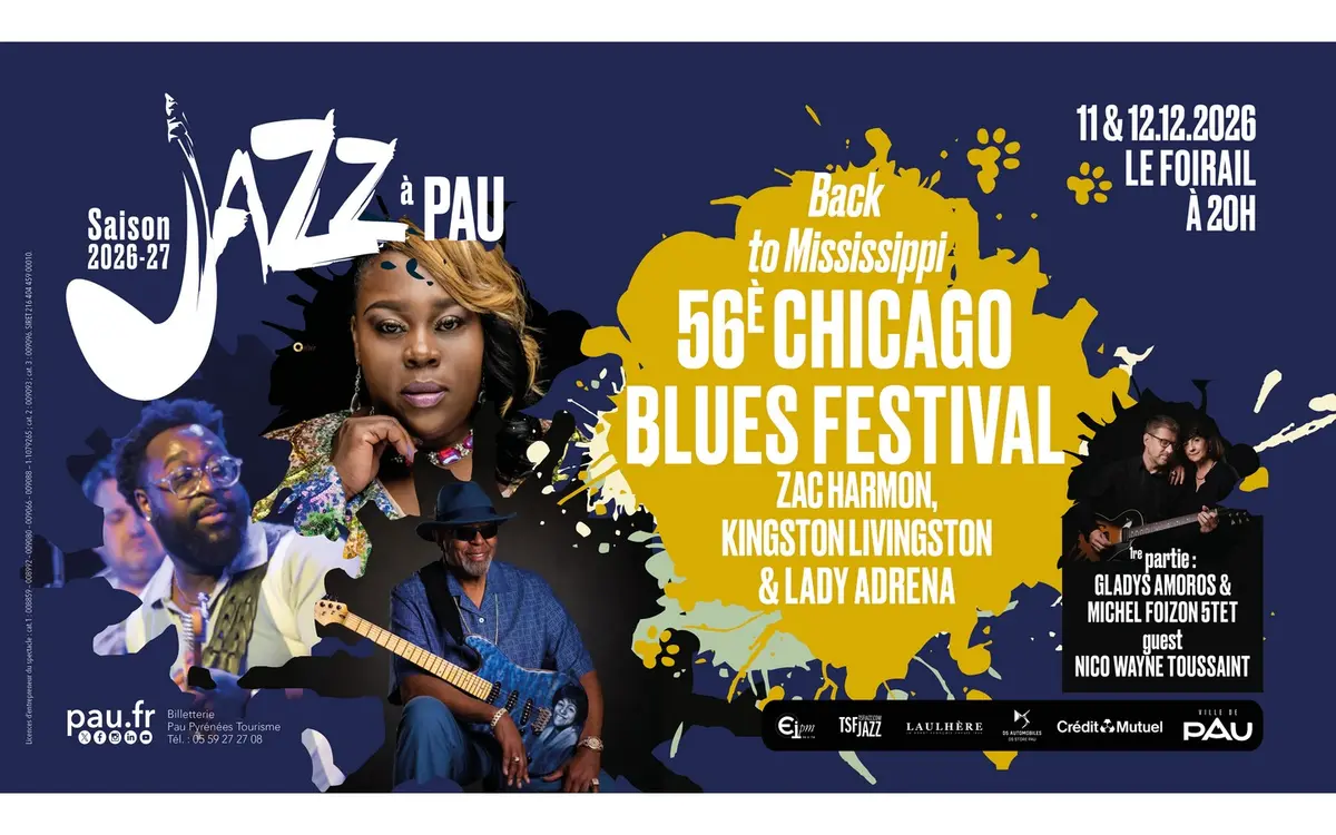 Saison de Jazz à Pau : 56è Chicago Blues Festival Back to Mississippi