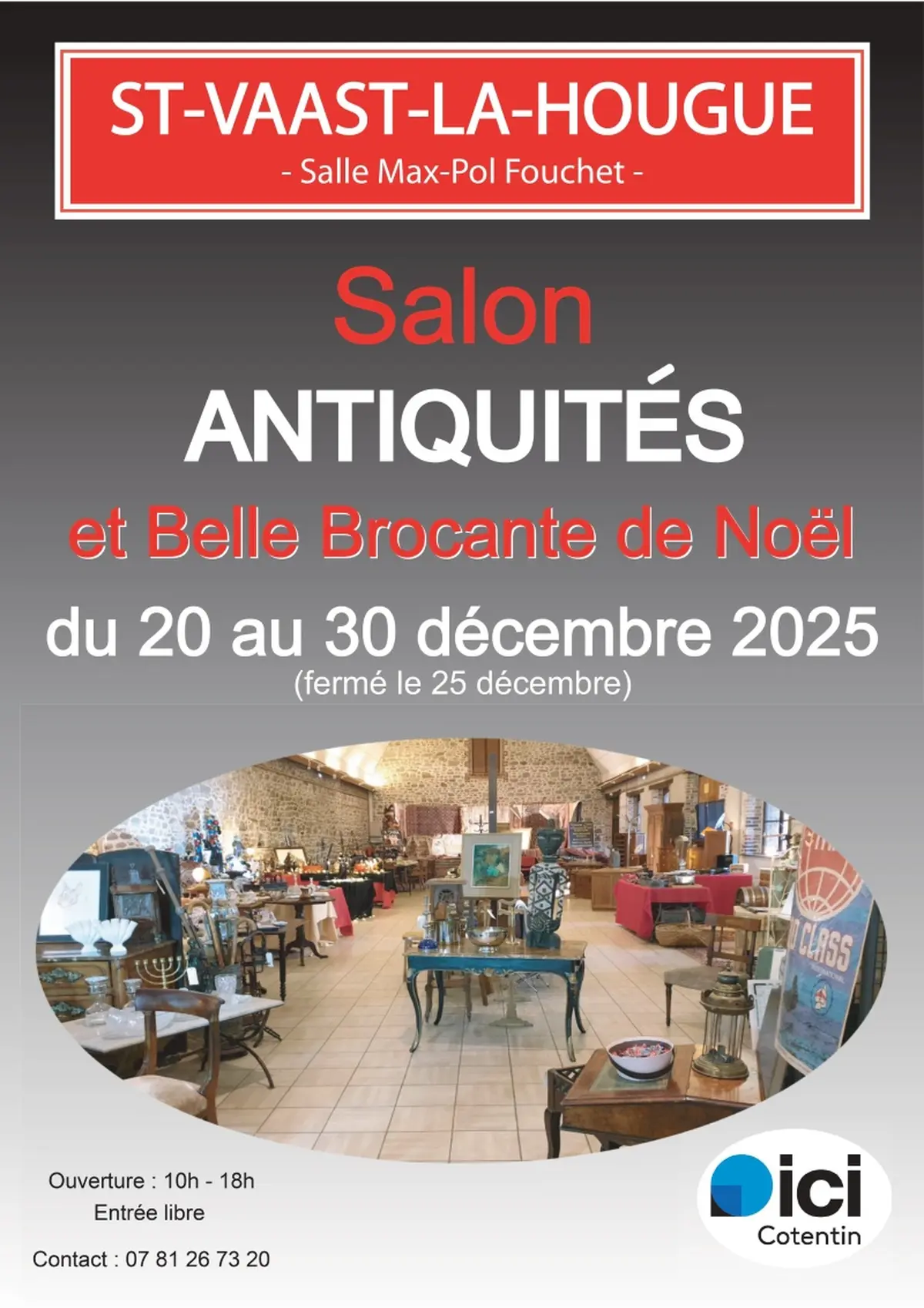 Salon antiquités et belle brocante de Noël