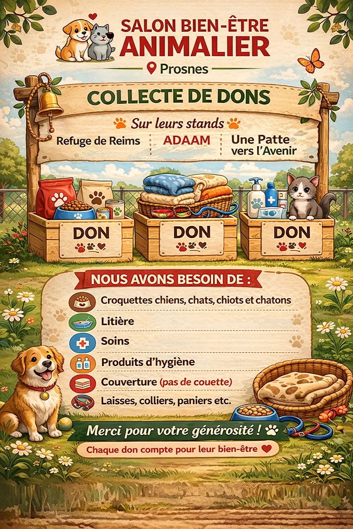 Salon bien être animalier à Prosnes