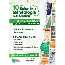 Salon De La Généalogie De La Lozère - 10ème édition
