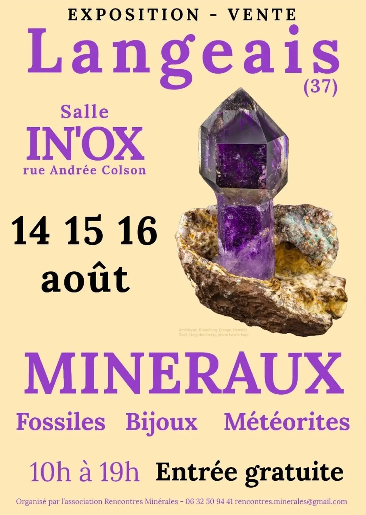 Salon de Minéraux et Fossiles de Langeais (37)