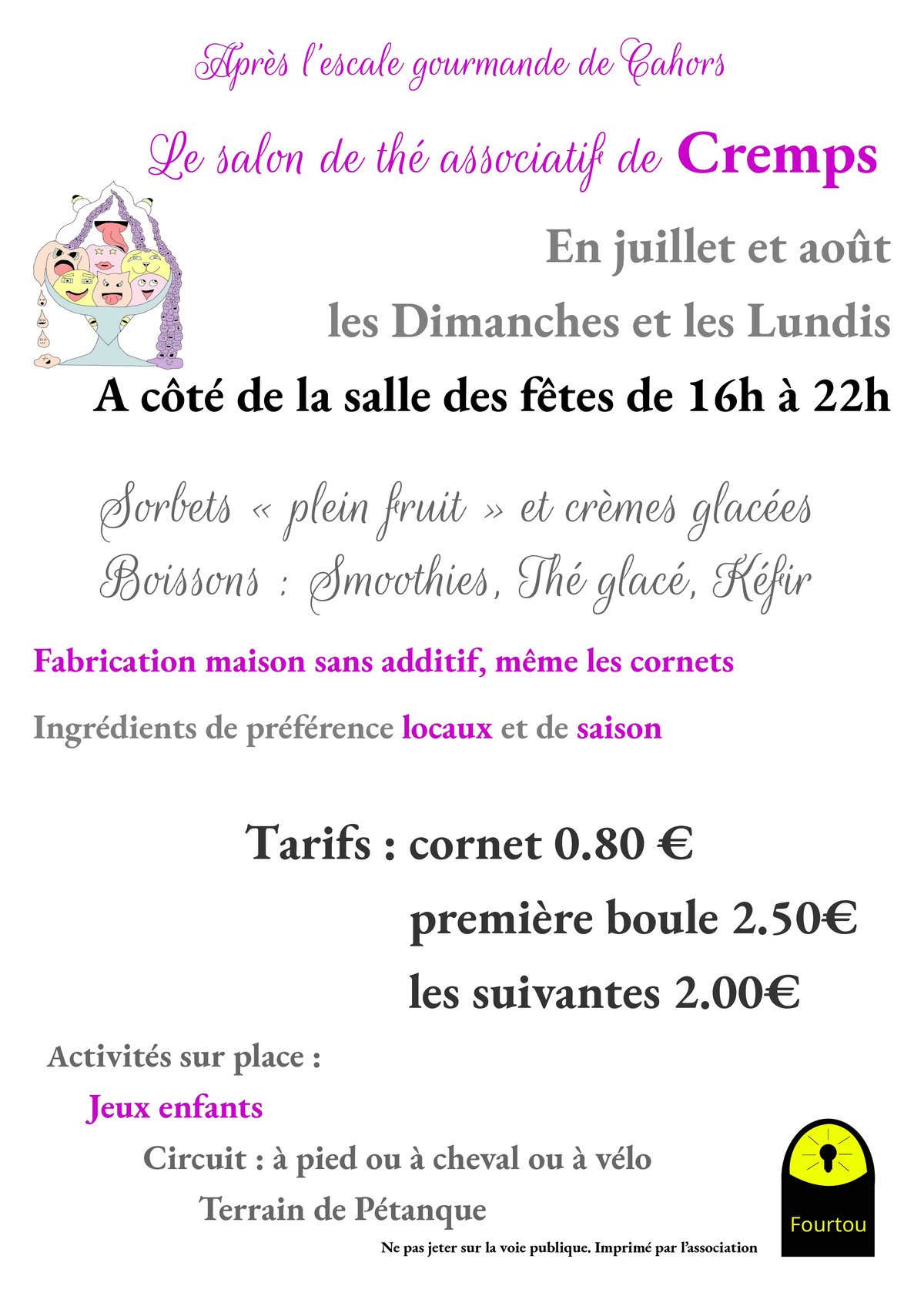 Salon de thé associatif éphémère du Fourtou