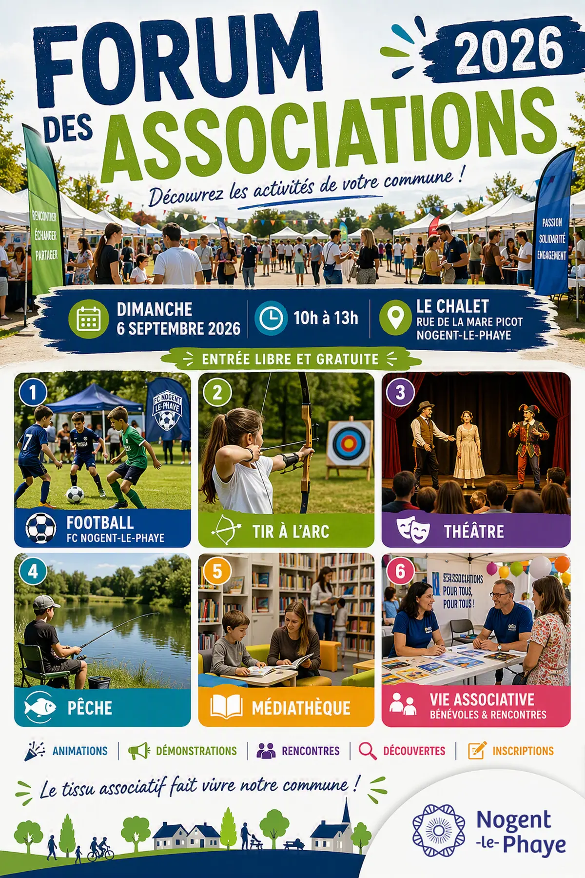 Salon des associations Nogent-le-Phaye