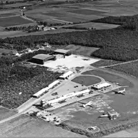 L'aéroport Bâle - Mulhouse en 1948 DR