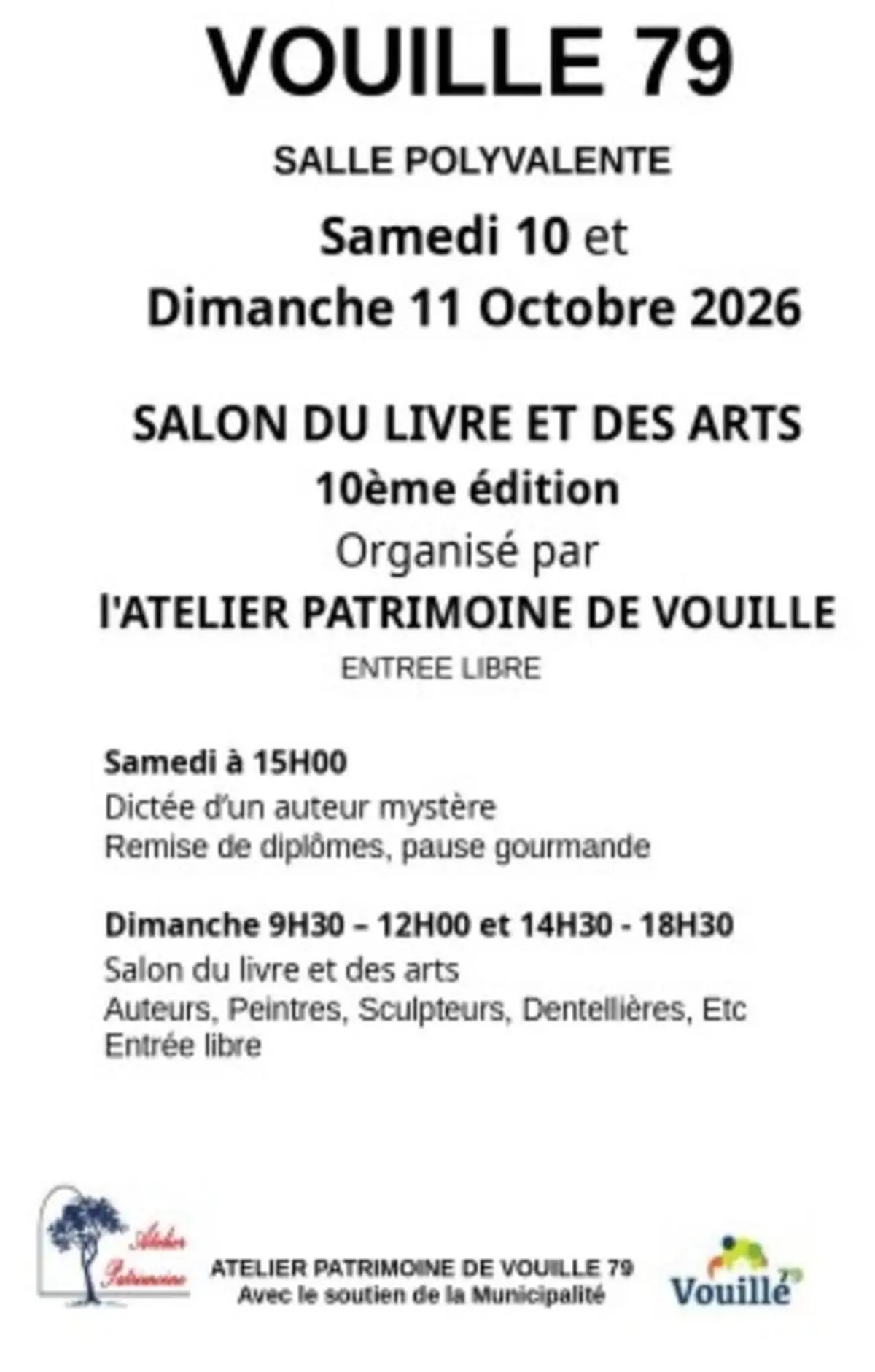 Salon du livre à Vouillé