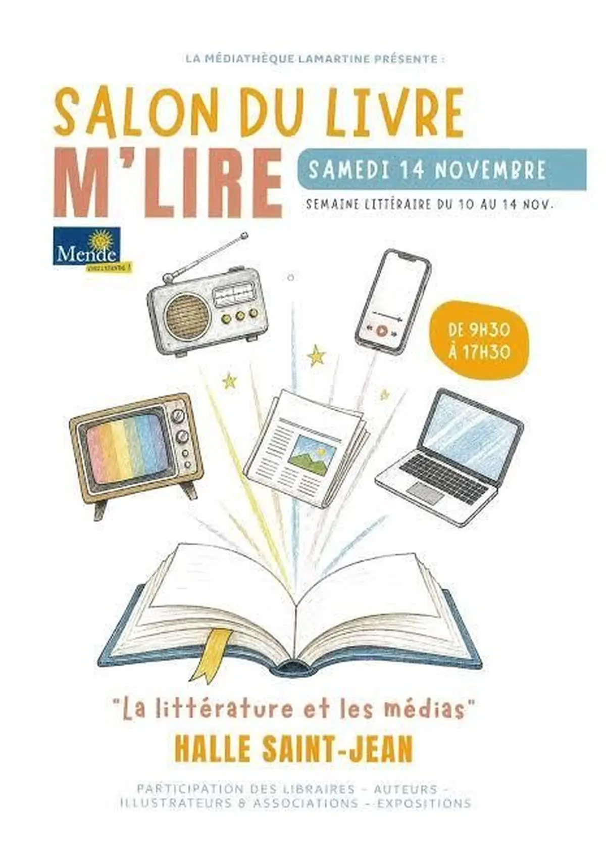 Salon du livre M'lire à la Halle Saint-Jean de Mende