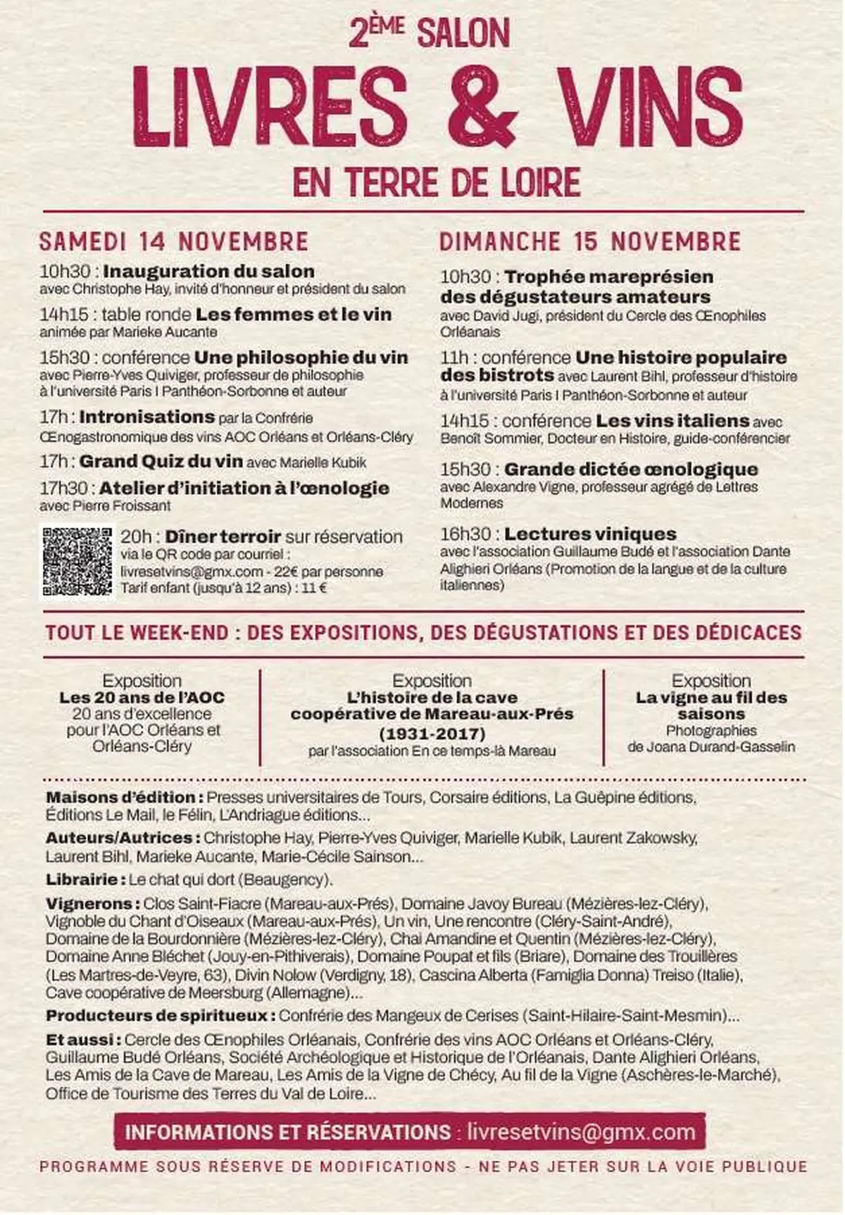 Salon Livres et Vins en Terre de Loire