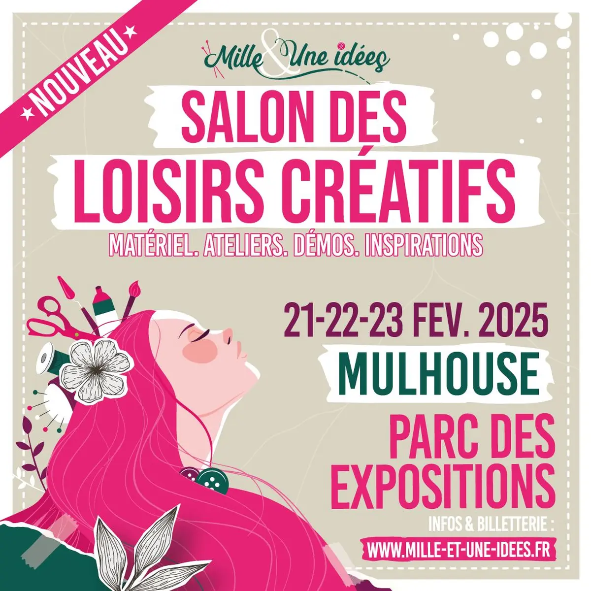 Le premier salon des loisirs créatifs à Mulhouse se déroulera en février 2025